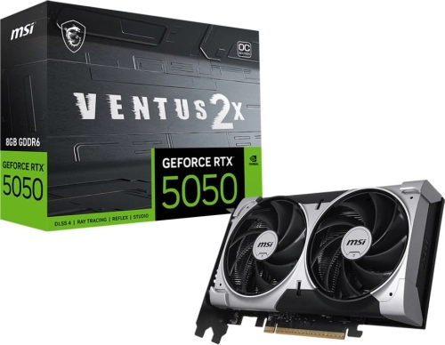 Видеокарта MSI RTX5050 VENTUS 2X OC 8GB GDDR6 128bit 3xDP HDMI 2FAN RTL (RTX 5050 8G VENTUS 2X OC) фото 5