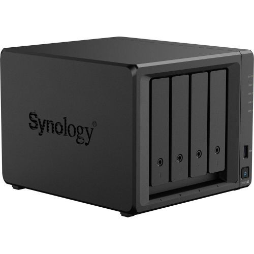 Система хранения данных Synology QC 2,2GhzCPU/ 4Gb(32)/ RAID0,1,10,5,6/ upto 4HP HDD SATA(3.5', 2.5')upto 9 (1xDX525)/ 2xM.2 NVMe/ 2xUSB3.2/ 2x2.5GbE/ iSCSI/ 2xIPcam(up to 40)/ 1xPS/ 1YW (repl DS923+)' (DS925+)