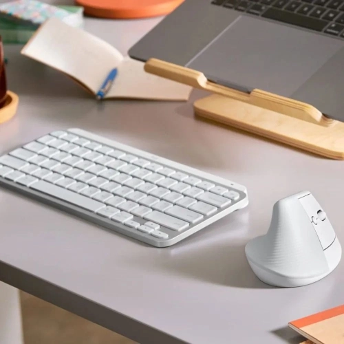 Мышь Logitech Lift белый/ белый/ серый оптическая (4000dpi) беспроводная USB (6but) (910-006486) фото 3