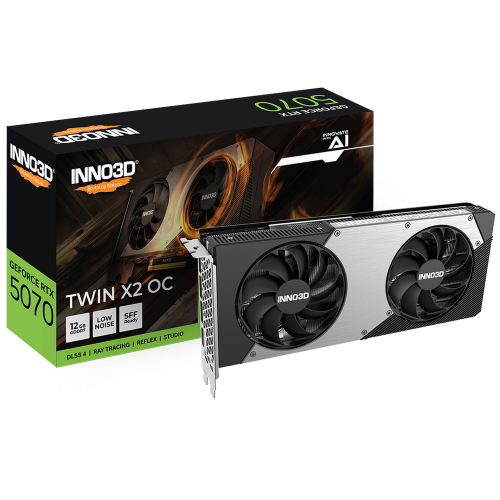 Видеокарта INNO3D RTX 5070 X2 OC/ / RTX5070, HDMI, DP*3, 12G,D7 (N50702-12D7X-195064N)