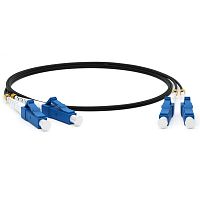Кабельная сборка Hyperline FC-D2-9-LC/ UR-LC/ UR-H-1M-LSZH-BK Патч-корд волоконно-оптический (шнур) SM 9/ 125 (OS2), LC/ UPC-LC/ UPC, 2.0 мм, duplex, LSZH, 1м, черный (FC-D2-9-LC/UR-LC/UR-H-1M-LSZH-BK)