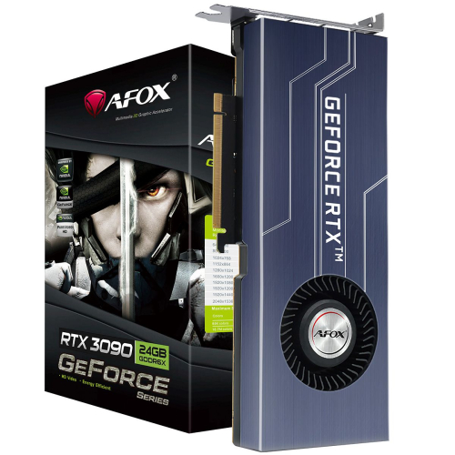 Видеокарта Afox RTX3090 24GB GDDR6X 384bit 3xDP HDMI BLOWER RTL (AF3090-24GD6XH7)