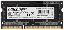 Модуль памяти AMD Radeon 4GB DDR3L 1600 SO DIMM R5 Entertainment Series Black R534G1601S1SL-U Non-ECC, CL11, R534G1601S1SL-U 1.35V, Retail (182460)