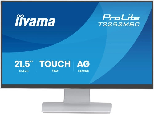 Монитор Iiyama 21.5 ProLite T2252MSC-W2AG белый IPS LED 5ms 16:9 HDMI M/M матовая 250cd 178гр/178гр 1920x1080 60Hz DP FHD USB Touch 4.5кг