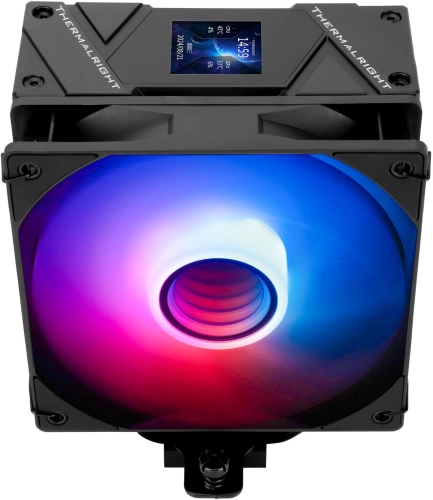 Устройство охлаждения(кулер) Thermalright Assassin Spirit 120 Vision ARGB Soc-AM5/ AM4/ 1200/ 1700/ 1851 черный 4-pin 27dB Al+Cu LCD Ret (AS120-VISION-BL-ARGB) фото 4