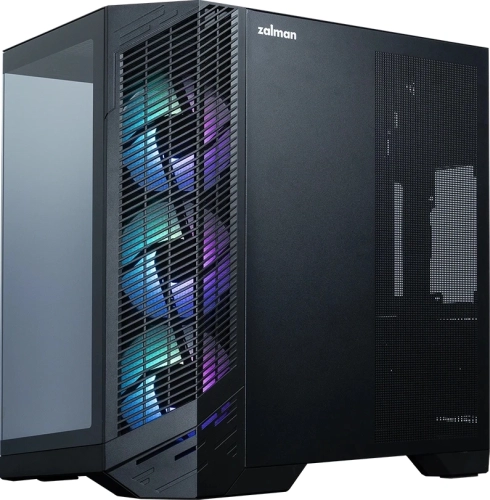 корпус ZALMAN D50, ATX, BLACK, WINDOW, 2x3.5, 3x2.5, 1xUSB TYPE-C, 2xUSB3.0, FRONT 1xXF360, REAR 1xXF120 (D50 BLACK) фото 7