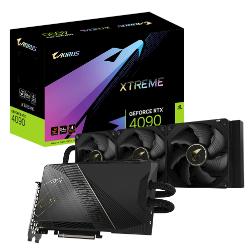RTX4090 AORUS XTREME WATERFORCE 24GB GDDR6X 384-bit HDMI 3xDP GDDR6X 384-bit HDMI 3xDP (311490) (GV-N4090AORUSX W-24GD 1.1)