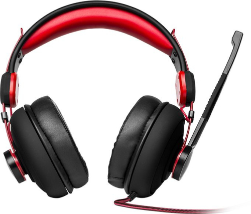 Наушники с микрофоном Sven AP-G888MV черный/ красный 1.2м мониторные оголовье (SV-013585)