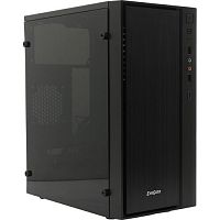 Exegate EX283754RUS Корпус Minitower ExeGate mEVO-9301-RGB (mATX, без БП, с окном, 2*USB+1*USB3.0, HD аудио, черный с RGB подсветкой)