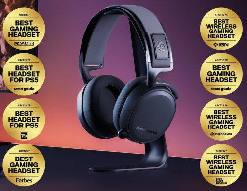 Наушники с микрофоном Steelseries Arctis 7+ черный мониторные Radio оголовье (61470) фото 2