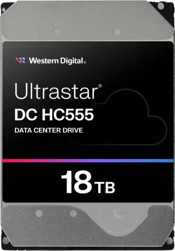 Жесткий диск WD SATA-III 18TB 0B48723 WUH722018CLE6L4 Ultrastar DC HC555 512E (7200rpm) 512Mb 3.5