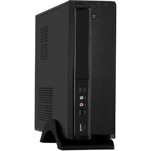 Exegate EX288783RUS Корпус Desktop ExeGate MI-207U-M450 (mini-ITX/ mATX, БП M450 с вент. 8см, 2*USB+1*USB3.0, аудио, черный)