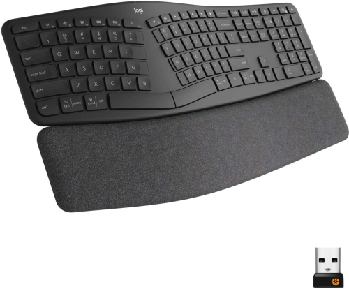 Клавиатура Logitech K860 механическая черный USB беспроводная BT Multimedia Ergo (подставка для запястий) (920-010352)