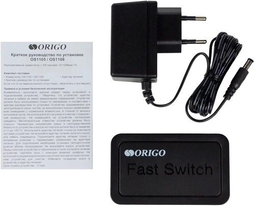 Коммутатор/ Unmanaged Switch 5x100Base-TX, plastic case (OS1105/A1A) фото 4
