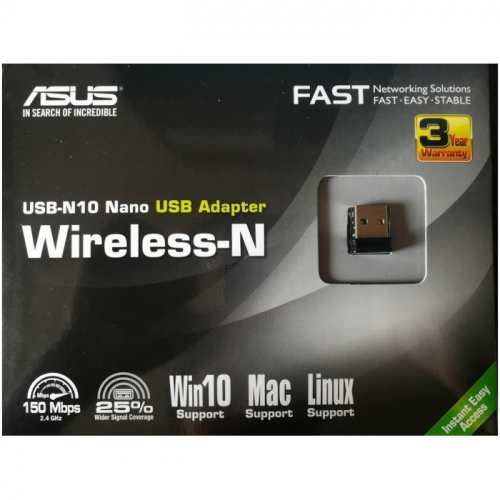 USB WI-FI адаптер Asus USB-N10 NANO (USB-N10 NANO) фото 2