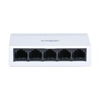 DAHUA DH-PFS3005-5ET-L 5-портовый неуправляемый коммутатор, 5xRJ45 100Mb, коммутация 1 Гбит/ с, MAC-таблица 2K, пластик