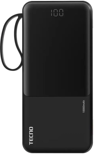 Мобильный аккумулятор Tecno OnGO L101 10000mAh 12W 2.4A 2xUSB-A/USB-C черный (L101#MLN)