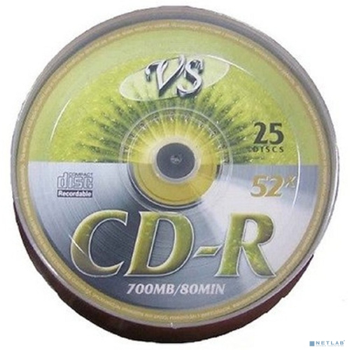 Диски VS CD-R 80 52x Shrink/ 25 (VSCDRSH2501)