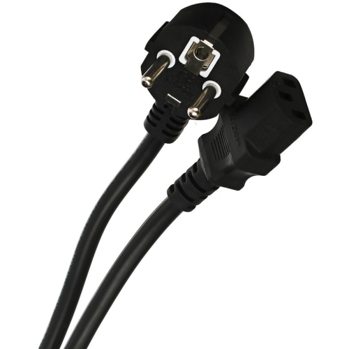 Кабель/ Кабель компьютер --> розетка 220V ( угловая Евровилка) <VDE> 3G*1.5mm2 VCOM <CE021-CU1.5-1.8> , 1,8м (CE021-CU1.5-1.8M)