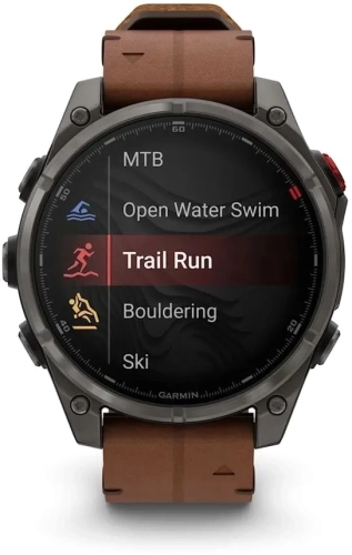 Смарт-часы Garmin Fenix 8 Pro 1.4 AMOLED корп.серый рем.песочный (010-03198-40) фото 4