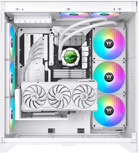 Система водяного охлаждения Thermaltake TH420 V2 Ultra EX Snow ARGB Soc-AM5/ AM4/ 1151/ 1200/ 1700 белый 4-pin 30.7dB Al+Cu LCD Ret (CL-W428-PL14SW-A) фото 7