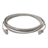 Патч-корд RJ45 - RJ45, 4 пары, UTP, категория 6A, 28AWG, 5 м, серый, LSZH, LANMASTER LAN-PC45/28-U6A-5.0-GY