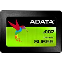 Твердотельный накопитель 240GB SSD A-Data Ultimate SU655, 2.5", SATA III, 3D TLC NAND (ASU655SS-240GT-C)