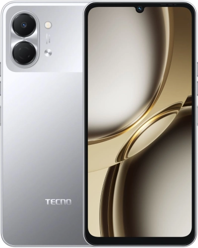 Смартфон Tecno Spark Go 3 128Gb 4Gb серый моноблок 3G 4G 6.67 720x1600 Android 15 13Mpix 802.11 a/ b/ g/ n/ ac NFC GPS GSM900/ 1800 Protect (KN3 128+4 TITANIUM GREY)