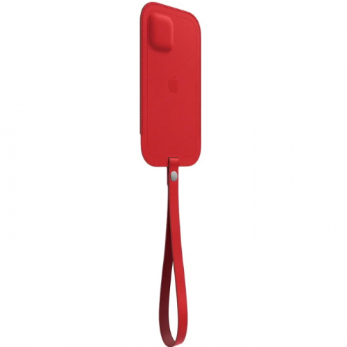 Чехол-конверт Apple MagSafe для iPhone 12 mini, кожа, красный (PRODUCT)RED (MHMR3ZE/A) фото 2