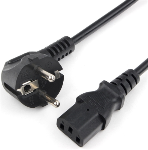 Power Cube кабель питания, разъем: Schuko(евровилка) - IEC 320 C13, длина 3 м., сечение 3x1.00, 16А, медь+ ПВХ, с заземлением, Россия, цвет черный (RPC-186BLXL-PRO3)