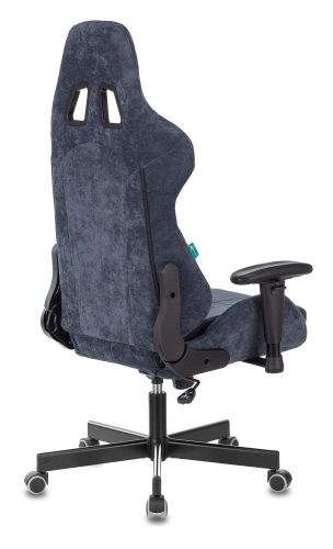 Кресло игровое Zombie VIKING KNIGHT Fabric синий Light-27 с подголов. крестов. металл (VIKING KNIGHT LT27) фото 33