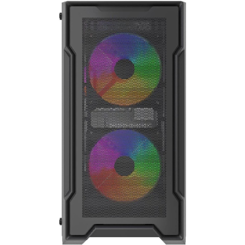Powercase Корпус Mistral Micro X3B ARGB, Tempered Glass, 3x 120mm ARGB PWM Fan, чёрный, mATX (CMMXB-A3) фото 2