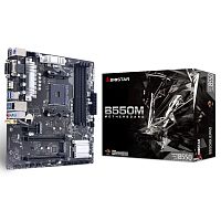 B550MX/ E PRO, Socket AM4, AMD B550, 2xDDR4-2933, D-SUB+DVI-D+HDMI, 2xPCI-Ex16, 1xPCI-Ex1, 4xSATA3(RAID 0/ 1/ 10), 2xM.2, 8 Ch Audio, GLan, WiFi, (2+4)xUSB2.0, (4+2)xUSB3.2, 1xPS/ 2, mATX, RTL, {20} (685130) (B550MX/E PRO)