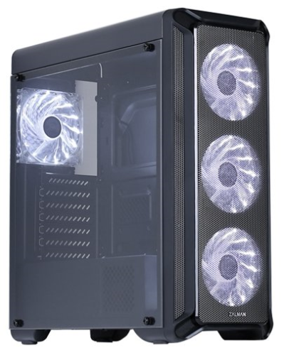 Корпус ZALMAN I3 NEO ARGB WHITE, ATX, WHITE, FRONT MESH, WINDOW, 2x3.5