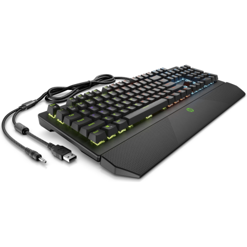 Игровая клавиатура HP Pavilion 800 USB черная (5JS06AA) фото 5