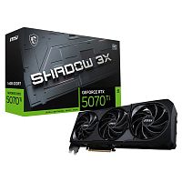 Видеокарта MSI RTX5070Ti SHADOW 3X OC 16GB GDDR7 256bit 3xDP HDMI 3FAN RTL (RTX 5070 TI 16G SHADOW 3X OC)