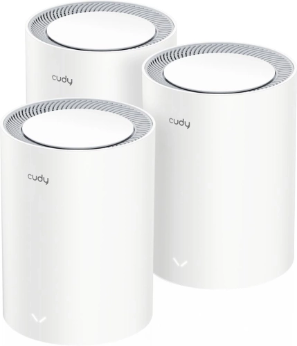 Бесшовный Mesh роутер Cudy M1800(3-Pack) AX1800 10/ 100/ 1000BASE-TX белый (упак.:3шт)