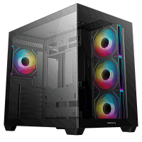 Корпус Deepcool CG530 4F черный без БП ATX 2x120mm 2x140mm 2xUSB2.0 1xUSB3.0 audio bott PSU (R-CG530-BKADA4-G-1)