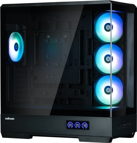 ZALMAN P50 DS, ATX, BLACK, WINDOW, 2x3.5