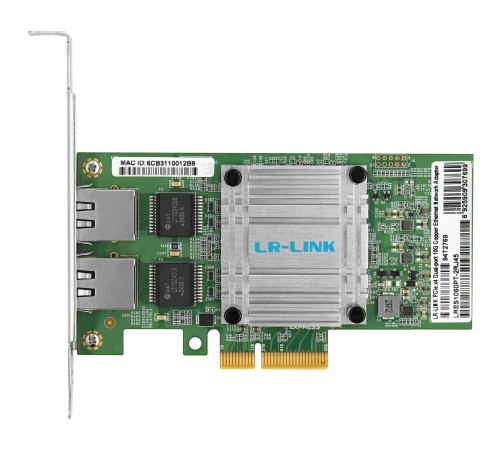 Сетевой адаптер LR-LINK LRES1060PT-2RJ45 100G Intel E610 RJ45x2 PCIEx4