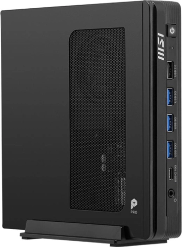 Компьютер MSI Pro DP10 A14MG Mini Core i5-14400 (2.5GHz), 16Gb(8*2) DDR5 SO-DIMM, 512GB SSD M.2, Intel Graphics, noDVD, WiFi, BT, 120W, noOS, 1y war-ty, Black (9S6-B21011-010)
