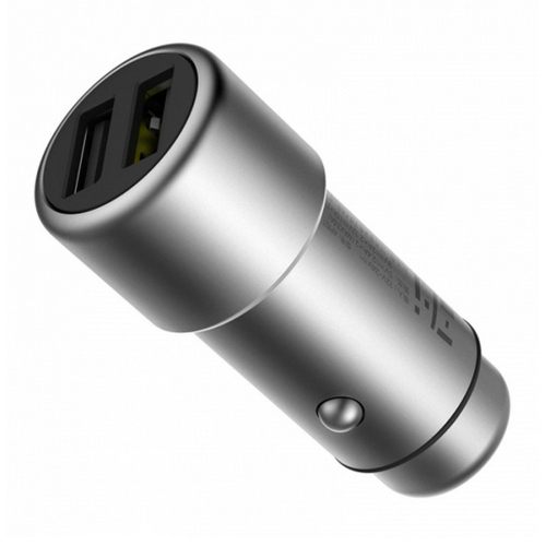 Автомобильное зарядное устройство Xiaomi ZMI Metal Car Charger QC 3.0 2USB 3,6A (AP821) серебристый (AP821 SILVER)