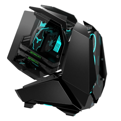Корпус без блока питания/ Case JONSBO MOD-5, Full-Tower, TG, no fans, 2xUSB-A 3.0 + 1xUSB-C 3.2, ATX, mATX, mITX Black (MOD-5 BLACK) фото 6
