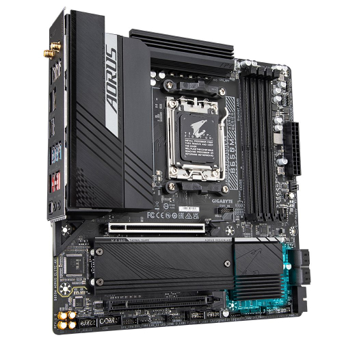 Материнская плата Gigabyte OEM B650M AORUS ELITE AX, Socket AM5, AMD B650, 4xDDR5-5200, HDMI+DP,2xPCI-Ex16,4xSATA3(RAID 0/ 1/ 10) 2xM.2, 8 Ch Audio, 2.5GLan, WiFi, (4+4)xUSB2.0, (7+2)xUSB3.2, (1+1)xUSB3.2 Typ (B650M AORUS ELITE AX||OEM) фото 2