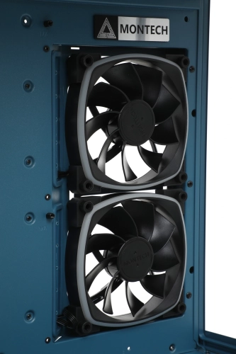 Корпус Montech Sky Two Morocco голубой без БП ATX 3x140mm 2xUSB3.0 audio bott PSU фото 8