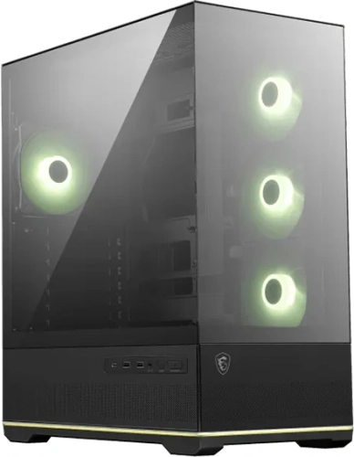 Корпус MSI MAG Pano M110R черный без БП mATX 6x120mm 2x140mm 2xUSB3.0 audio AirDuct bott PSU (306-7G33R21-JA4)