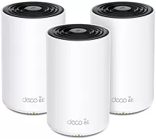 Бесшовный Mesh роутер TP-Link Deco XE75 AXE5400 10/100/1000BASE-TX белый (упак.:3шт)