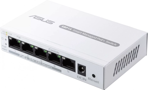 свитч ASUS EBP15//5-Port GbE Smart Managed PoE+ Switch