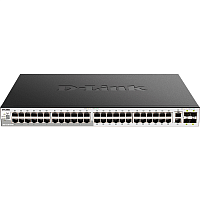 D-Link DGS-3130-54PS/ B1A, PROJ L2+ Managed Switch with 48 10/ 100/ 1000Base-T ports and 2 10GBase-T ports and 4 10GBase-X SFP+ ports (48 PoE ports 802.3af/ 802.3at (30 W), PoE Budget 370W, PoE Budget wit (DGS-3130-54PS/B1A)