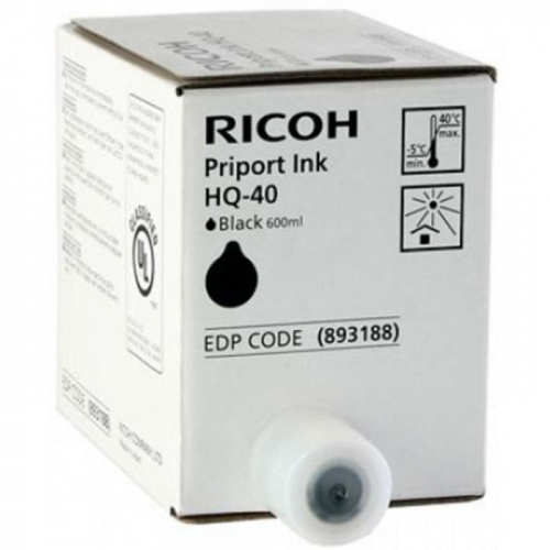 Чернила Ricoh Priport HQ40 черные (5x 600мл) (817225)